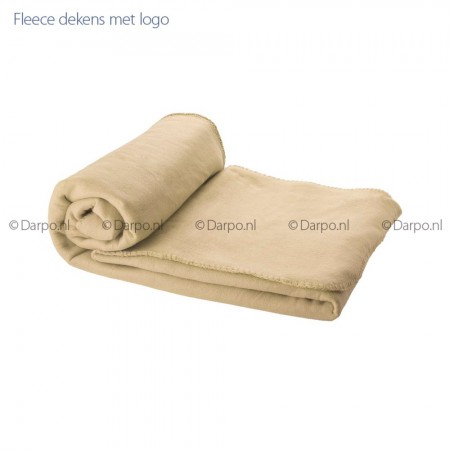 Fleece deken met gratis logo