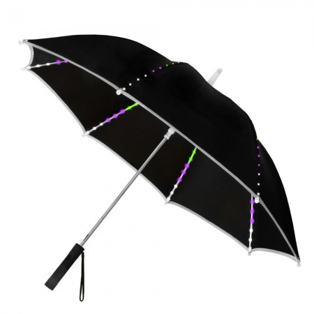 Falcone - LED paraplu - Automaat - Windproof - 104 cm - Zwart