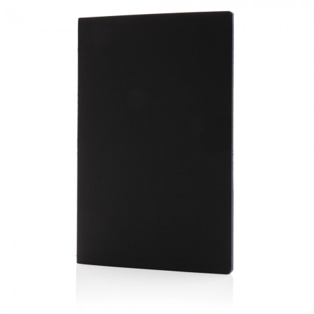 Softcover PU notitieboek met gekleurde accent rand laten bedrukken