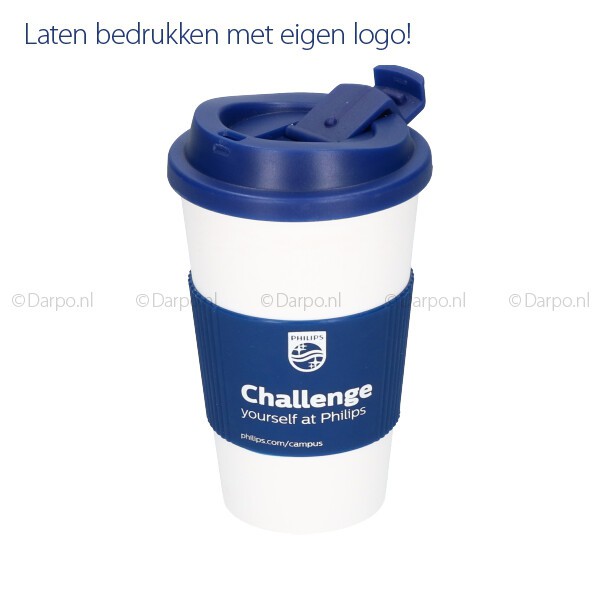 Tweet Op te slaan mond Relatiegeschenken met logo bedrukken bij DARPO Reklame - Herbruikbare Coffee  To Go beker - Bedank je hulpverlener! - Thema's - Branches