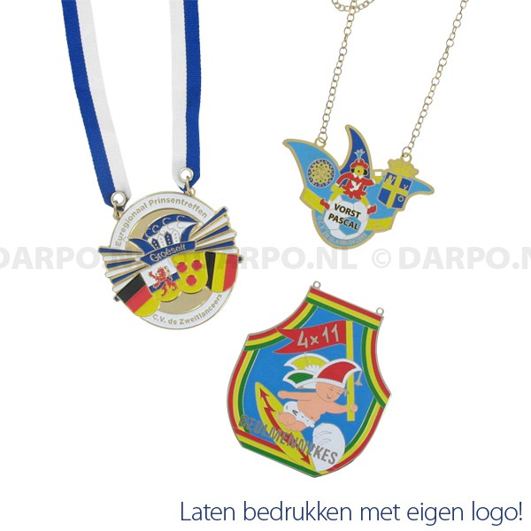 Derbevilletest Sortie Hijgend Relatiegeschenken met logo bedrukken bij DARPO Reklame - Medailles van  metaal