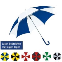 Krulhaak paraplu in kleurcombinaties
