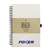 Milk-Carton Wire-O Notebook A5 with imprint
