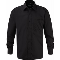 Men's Long-Sleeved Pure Cotton Poplin Shirt