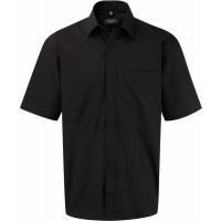 Men's Short-Sleeved Pure Cotton Poplin Shirt
