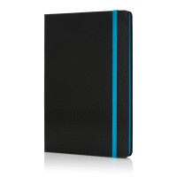 Deluxe hardcover A5 notitieboek met gekleurde zijde laten bedrukken