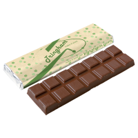 Chocoladereep met recycled papier
